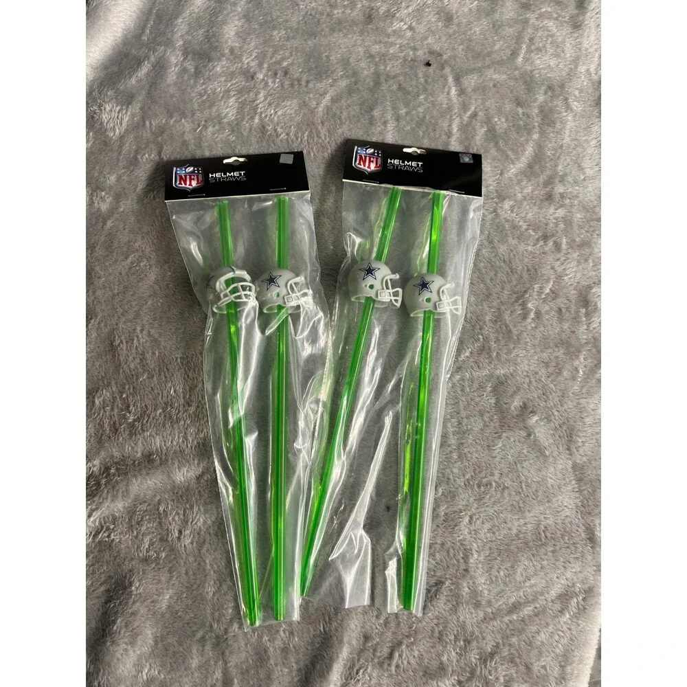 4x San Francisco 49ers Party Drinking Straws Helmet 12